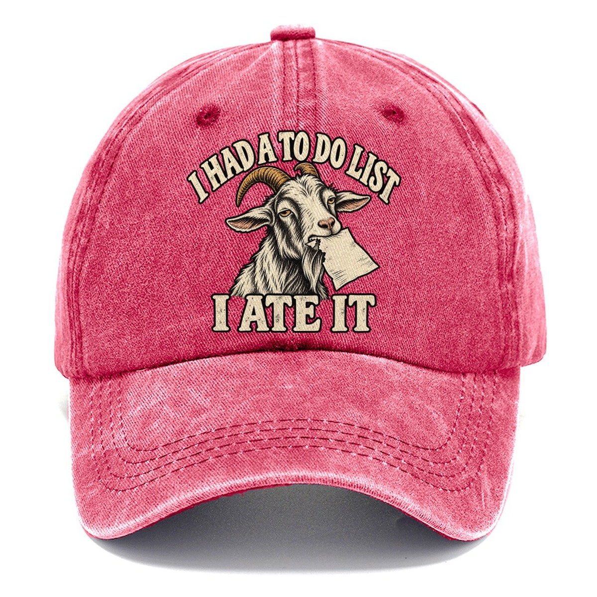 Goat Ate The List Everyday Originals Classic Cap – Pomegranate Blush