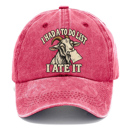 Goat Ate The List Everyday Originals Classic Cap – Pomegranate Blush