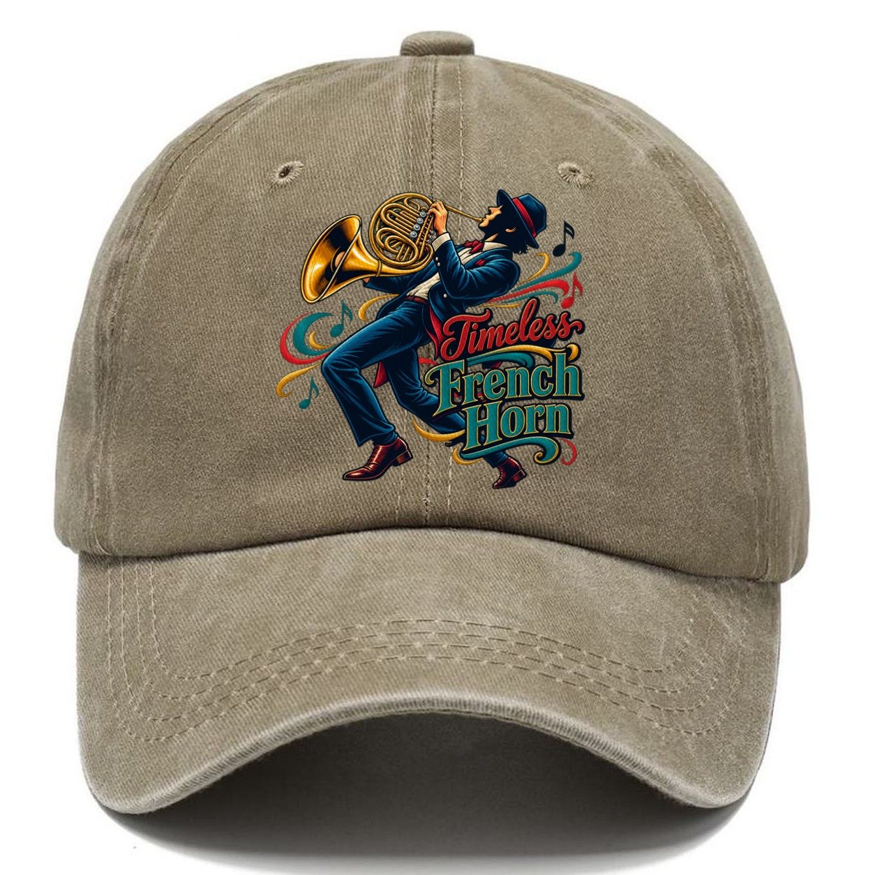 Timeless French Horn Music Instruments Classic Cap – Warm Sand