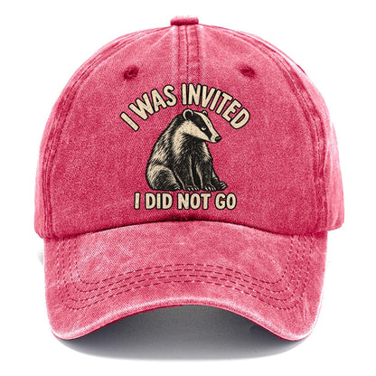 Badger Did Not Go No Worm Club Classic Cap – Pomegranate Blush
