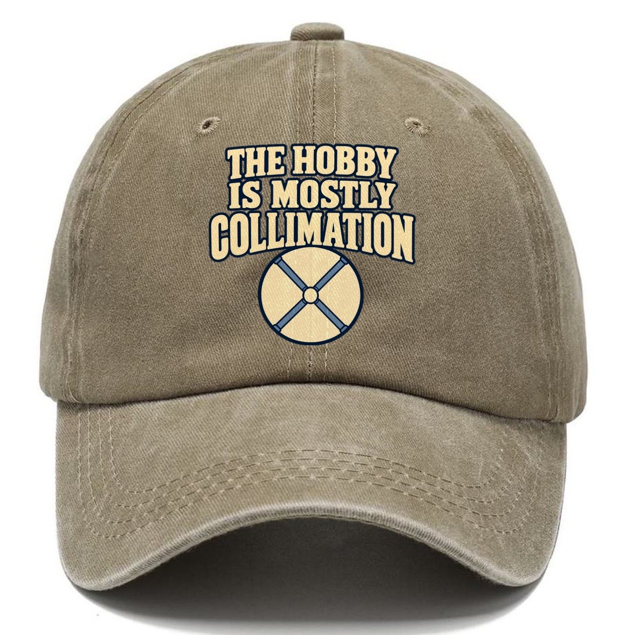 The Hobby Is Mostly Collimation Astronomy And Stargazing Classic Cap – Warm Sand