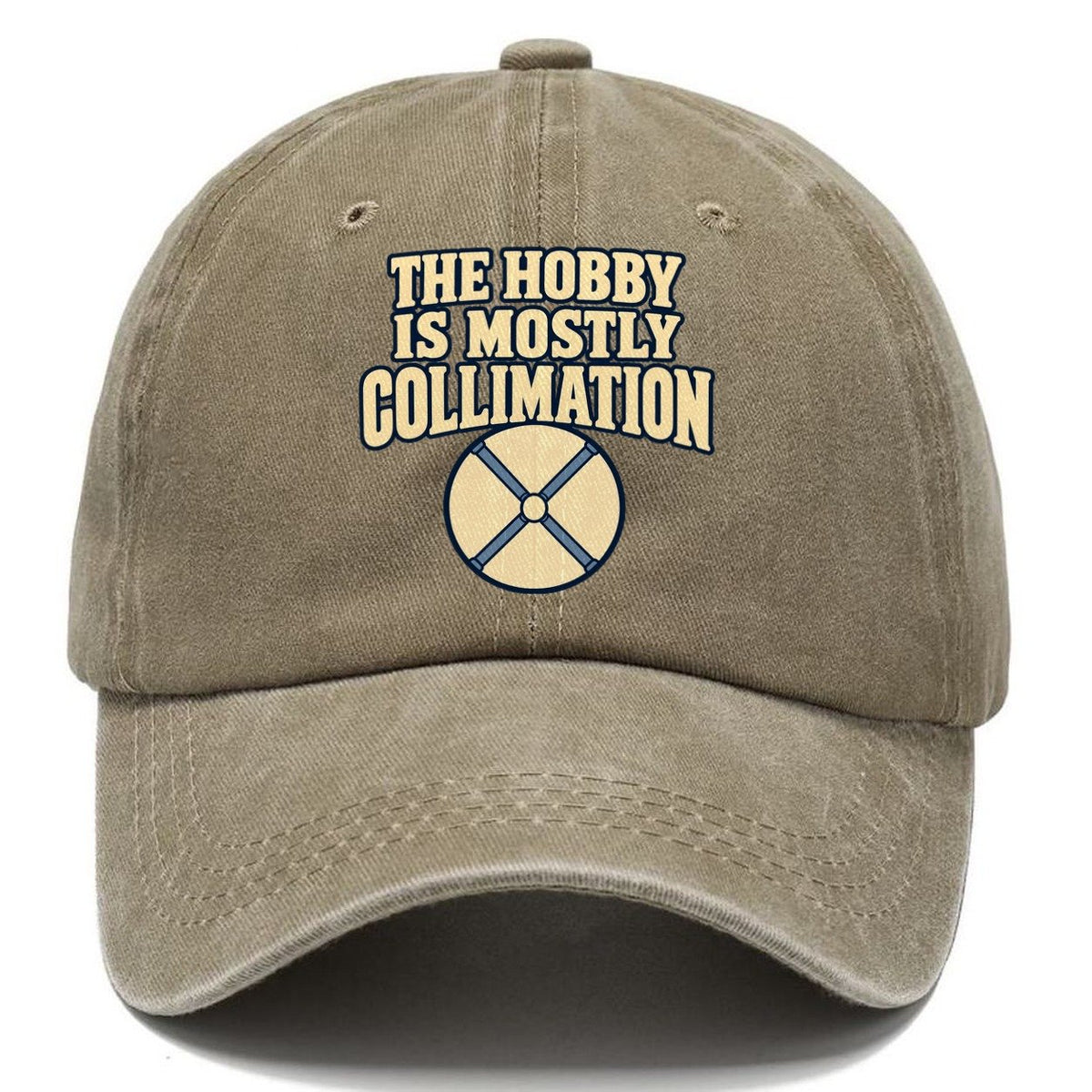 The Hobby Is Mostly Collimation Astronomy And Stargazing Classic Cap – Warm Sand