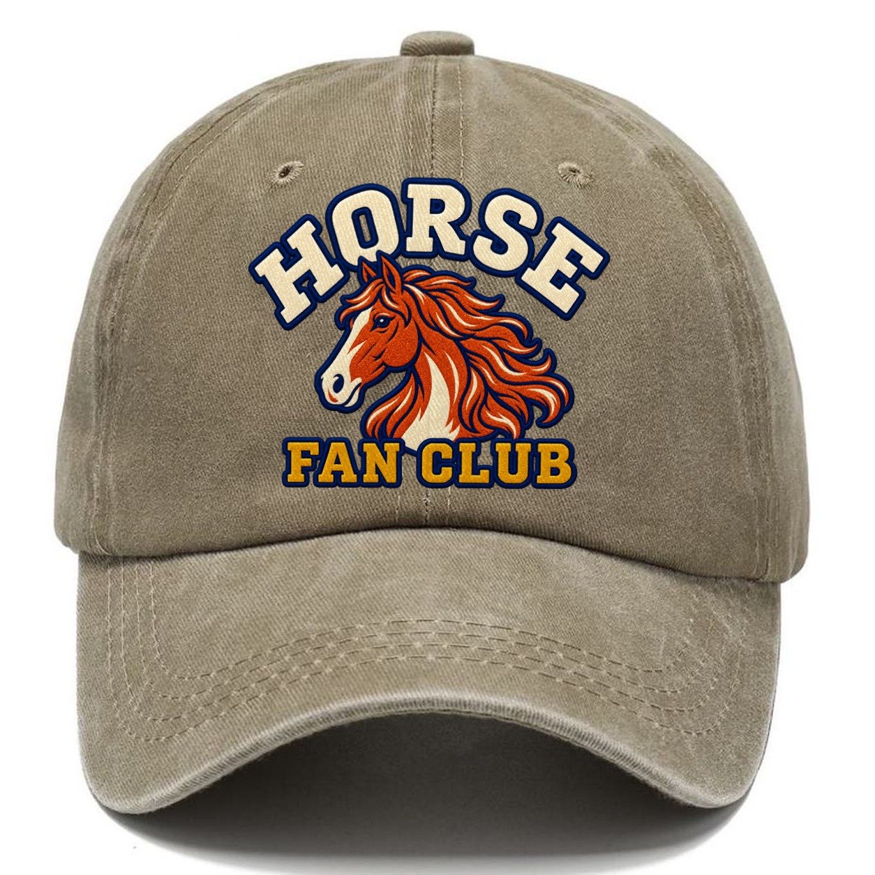 Horse Fan Club Classic Cap – Warm Sand