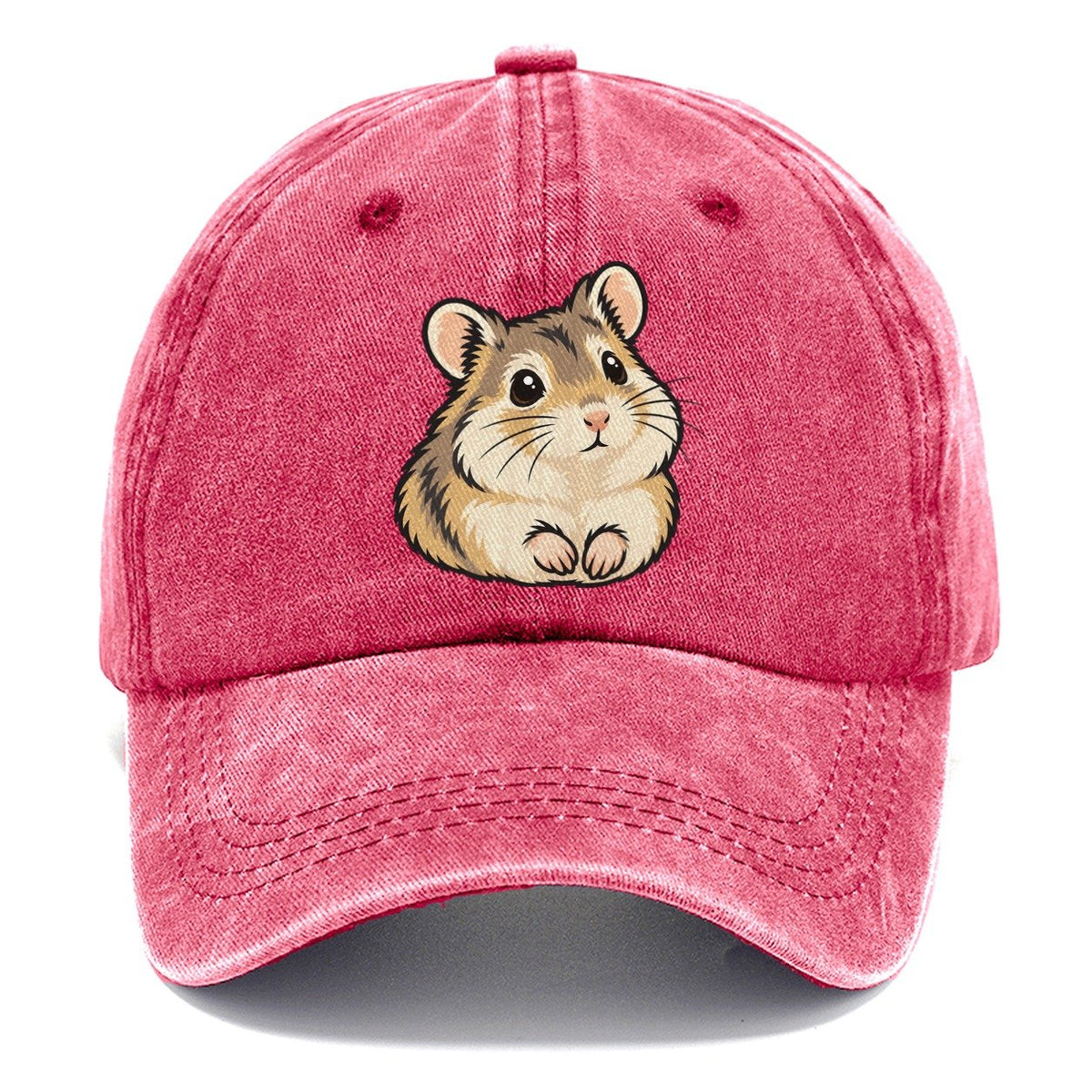 Dwarf Hamster Bright Ears Small Pet Logos Classic Cap – Pomegranate Blush