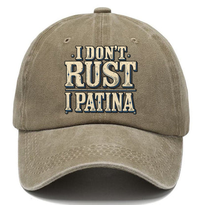 I Don T Rust I Patina American Wit Classic Cap – Warm Sand