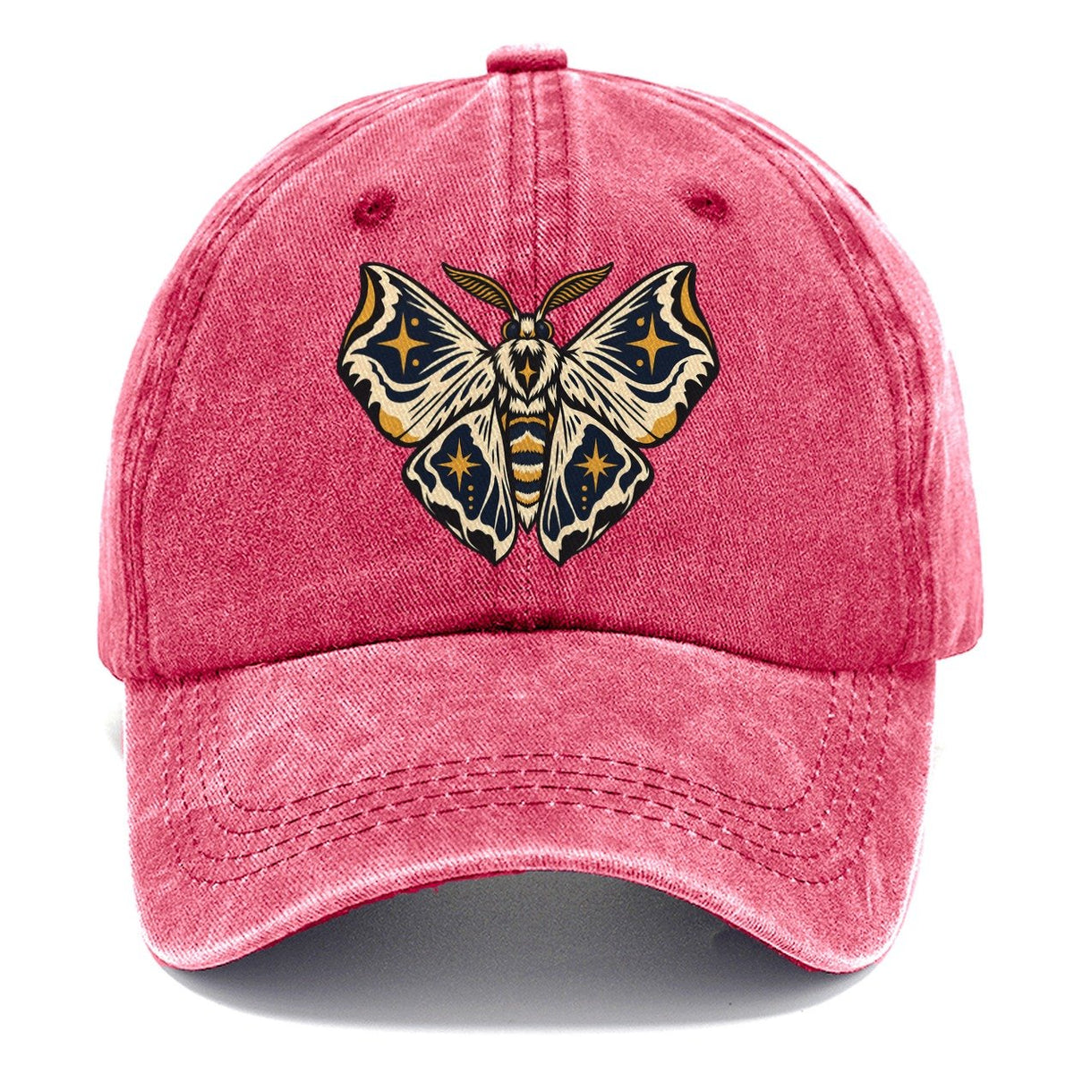 Moth Night Map Wings Sundown Familiars Classic Cap – Pomegranate Blush