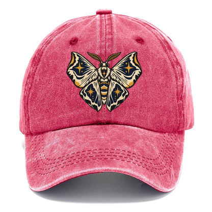 Moth Night Map Wings Sundown Familiars Classic Cap – Pomegranate Blush