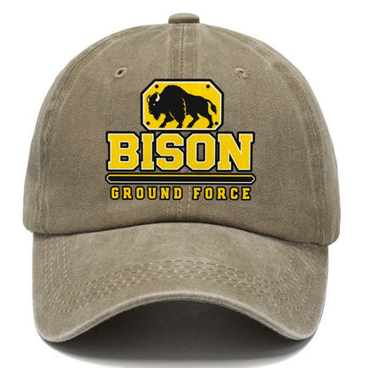 Bison Ground Force Heavy Duty Classic Cap – Warm Sand