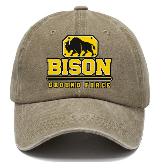 Bison Ground Force Heavy Duty Classic Cap – Warm Sand