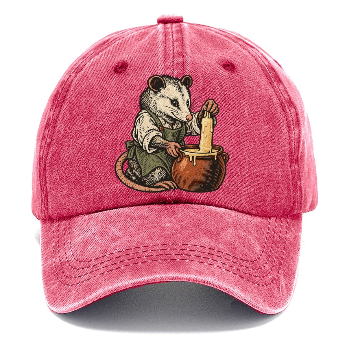 Opossum Candle Maker Sundown Familiars Classic Cap – Pomegranate Blush