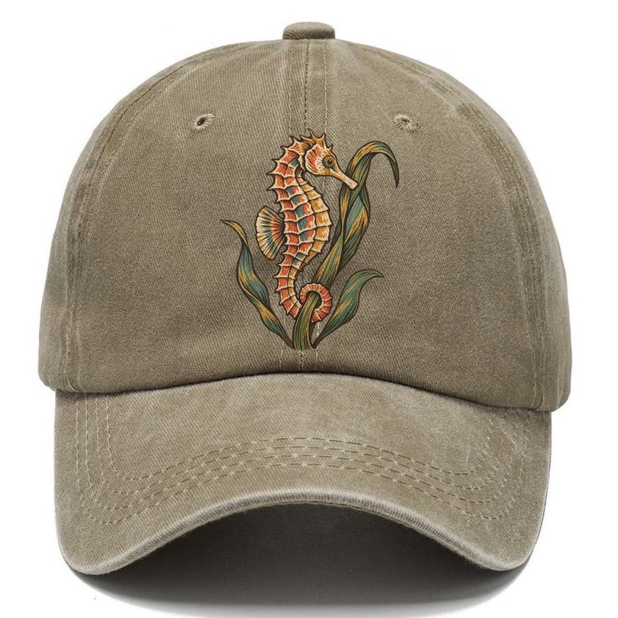 Seahorse Eelgrass Cradle Gentle Wild Classic Cap – Warm Sand