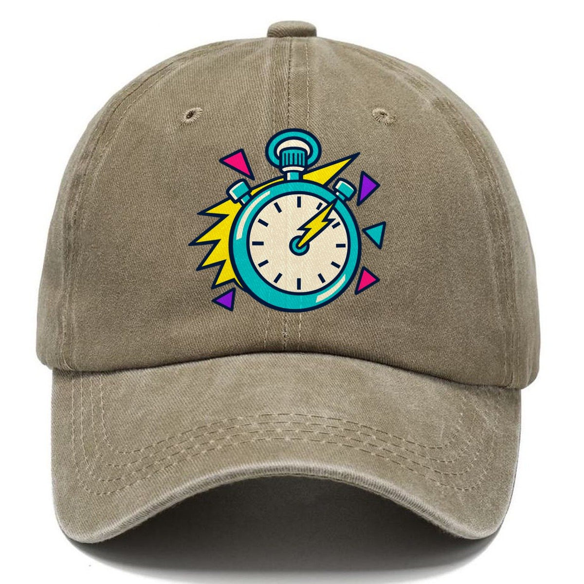 Lightning Stopwatch 90S Running Clubs Classic Cap – Warm Sand