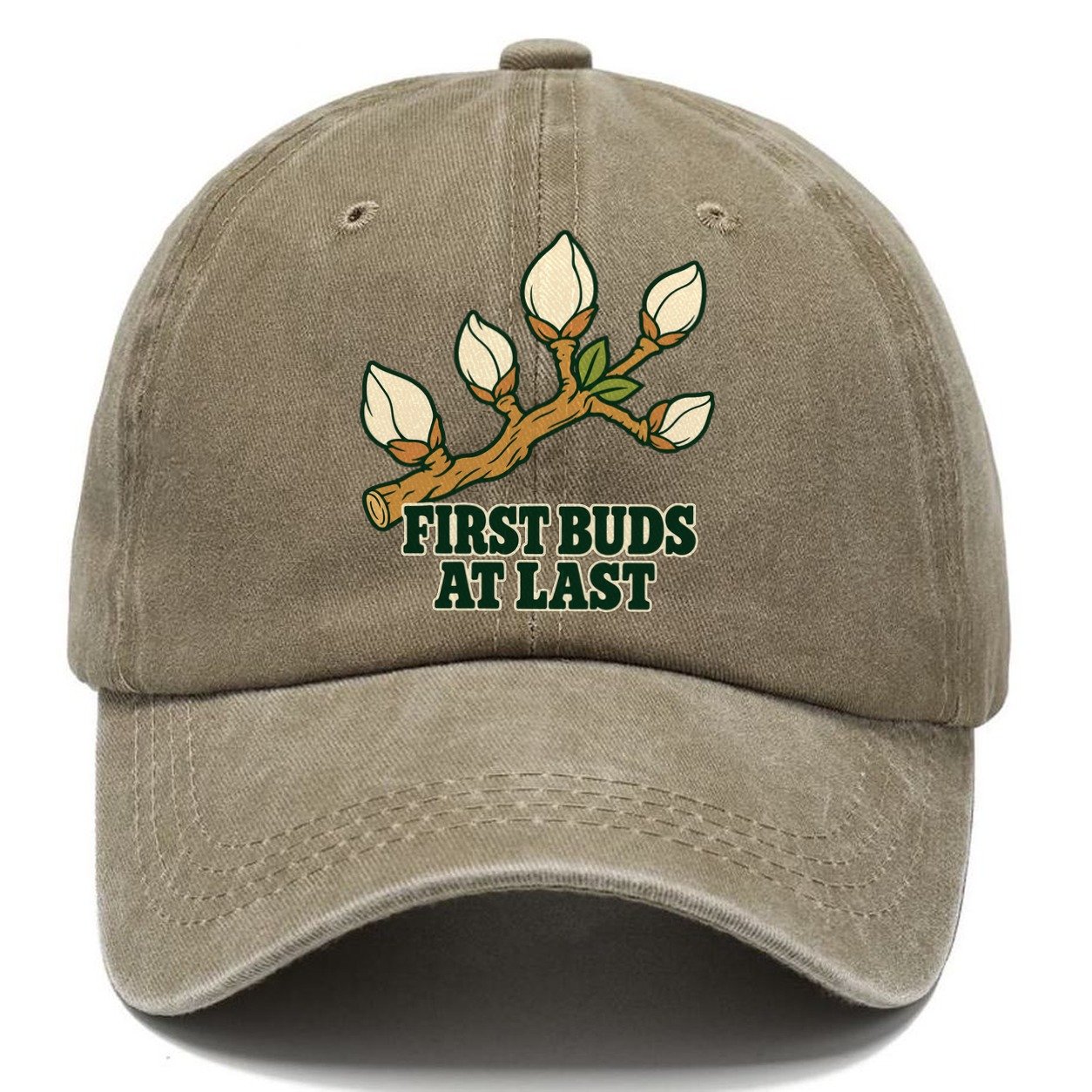 First Buds At Last Bonsai Classic Cap – Warm Sand