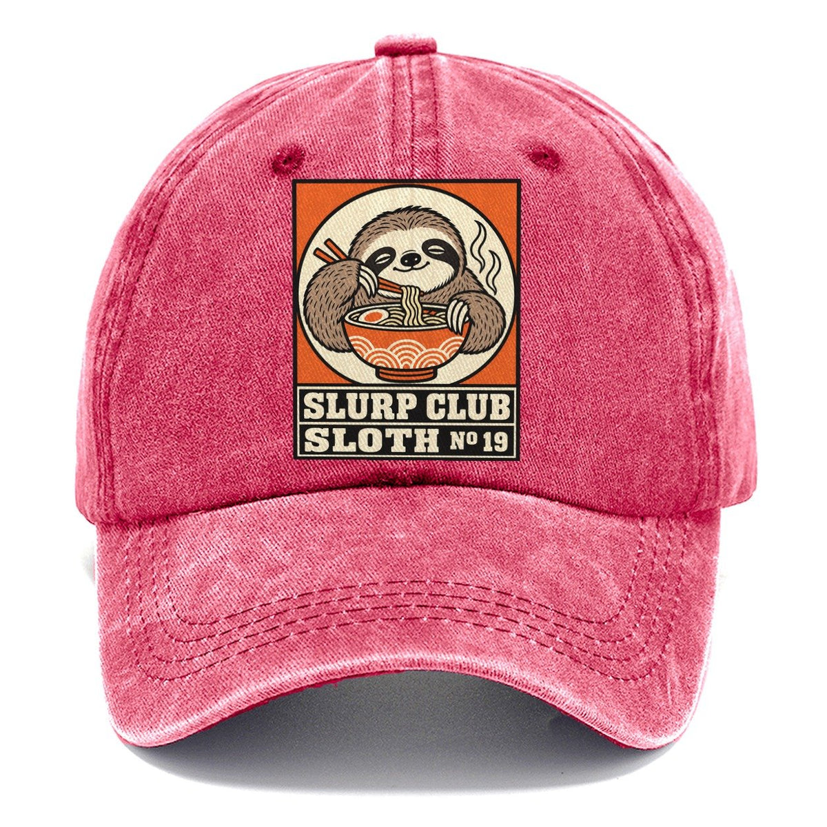 Sloth Slow Slurp Club Classic Cap – Pomegranate Blush