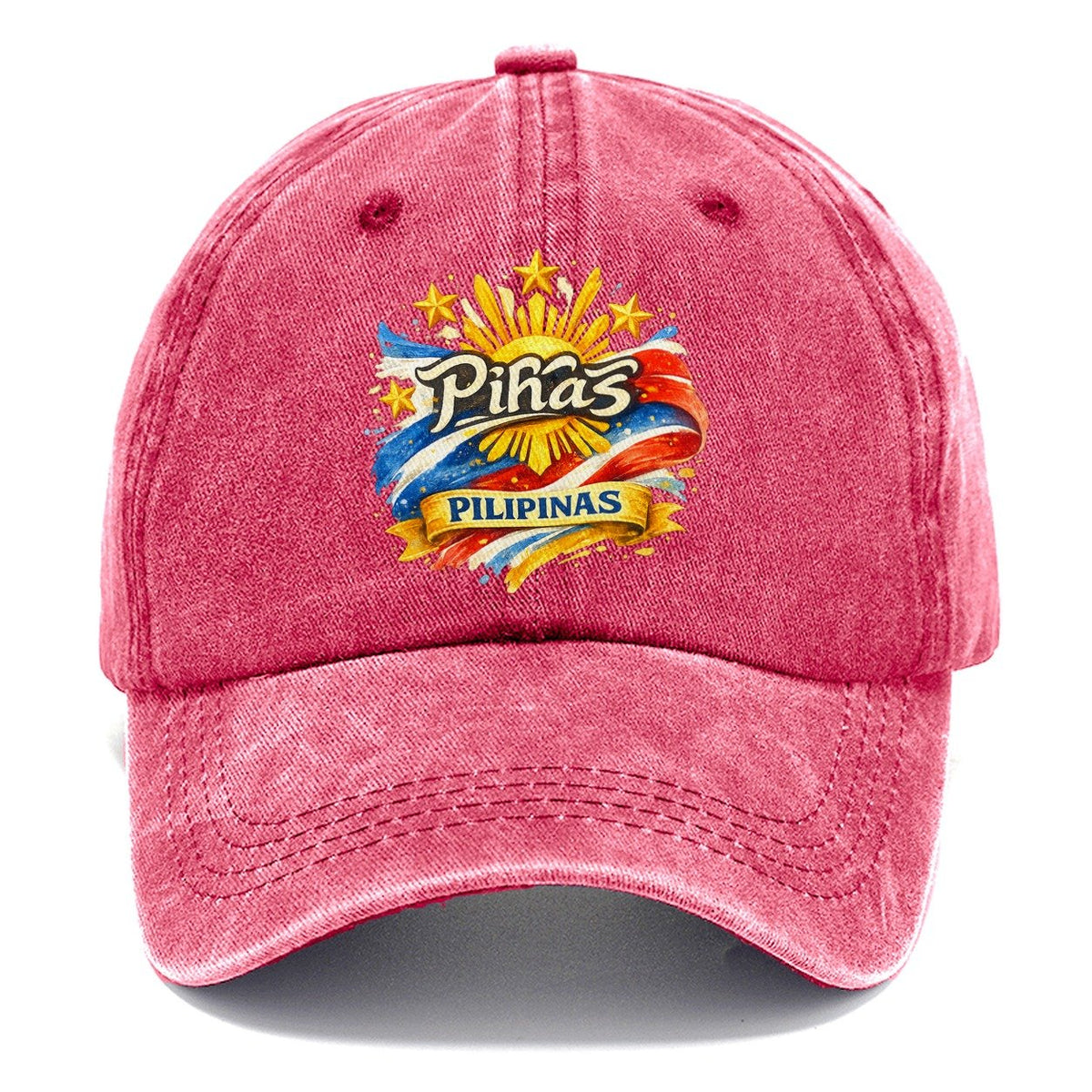 Philippines Sun Emblem Classic Cap – Pomegranate Blush