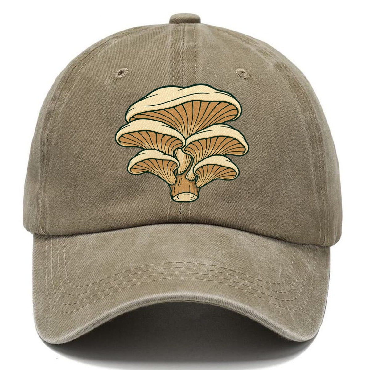 Oyster Shelf Bracket Foraging And Mycology Classic Cap – Warm Sand