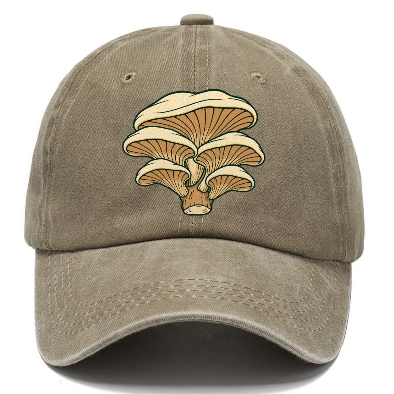Oyster Shelf Bracket Foraging And Mycology Classic Cap – Warm Sand