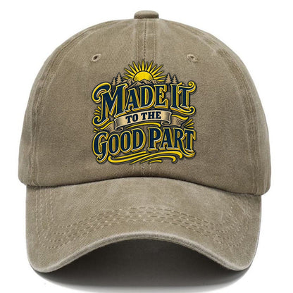 Made It To The Good Part Retired Living Classic Cap – Warm Sand