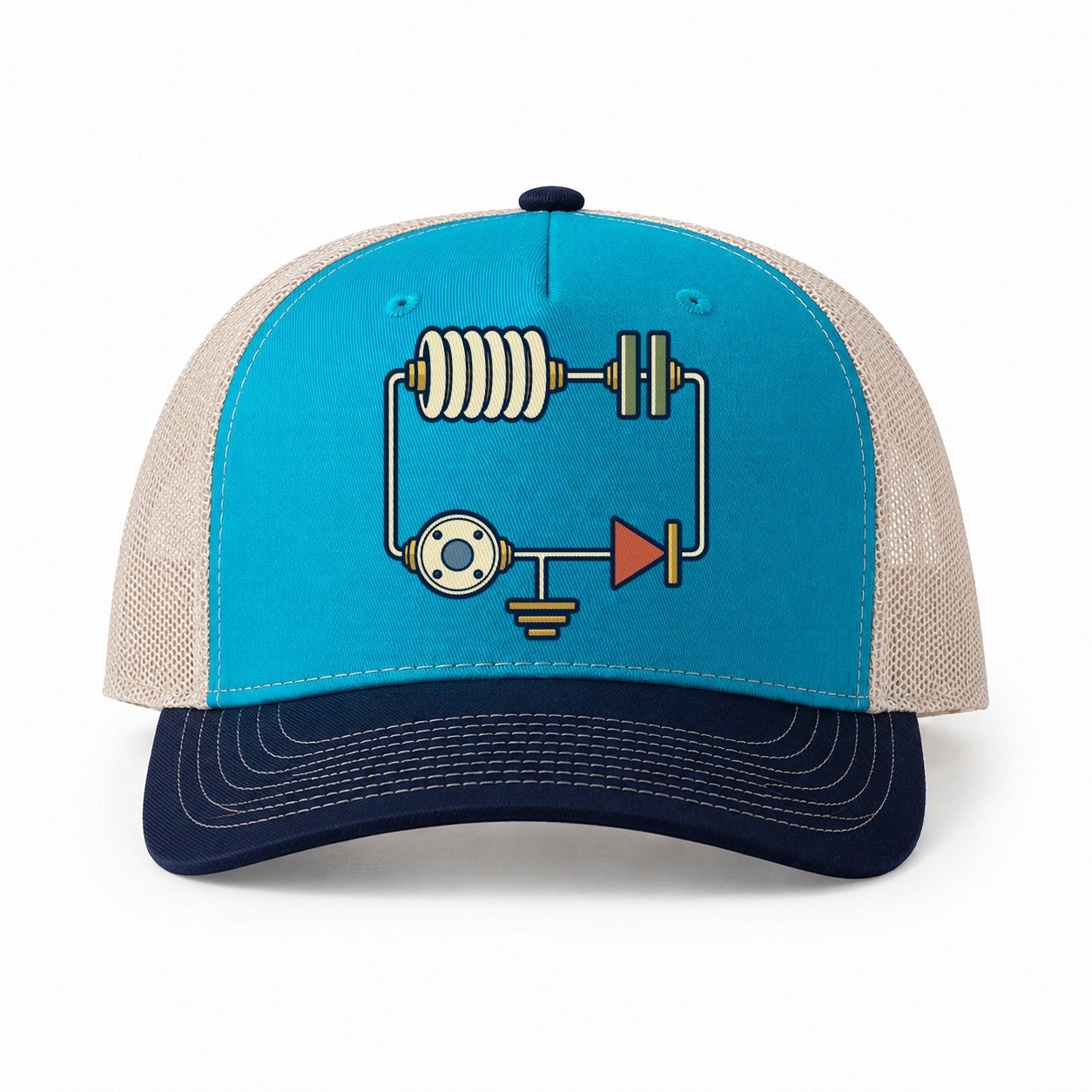 Teal-Navy — front view