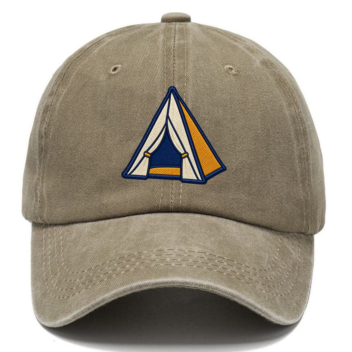 Dome Camping Tent Tiny Solo Marks Classic Cap – Warm Sand