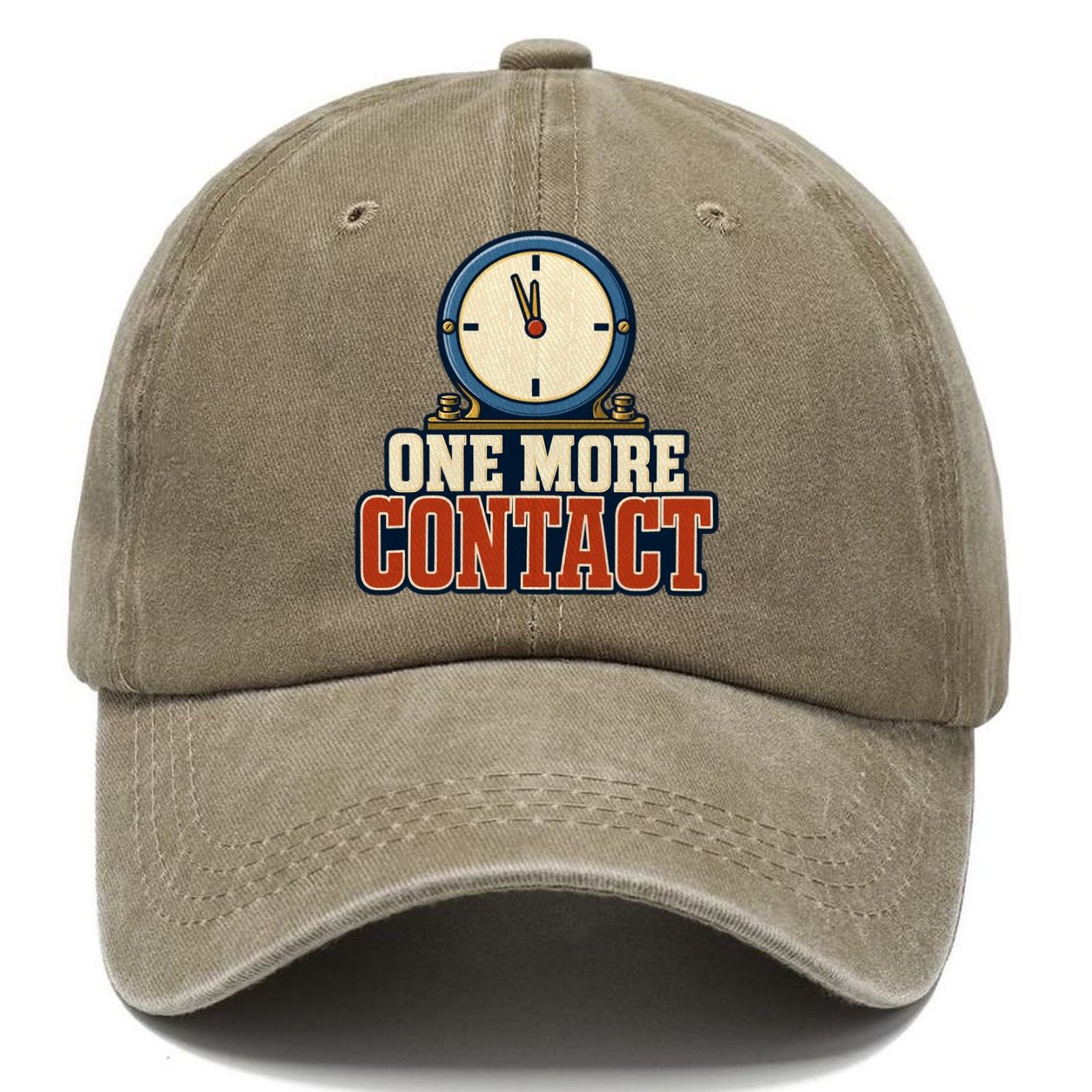One More Contact Amateur Radio Classic Cap – Warm Sand