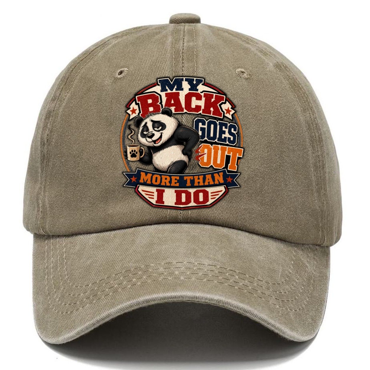 My Back Goes Out Classic Cap – Warm Sand