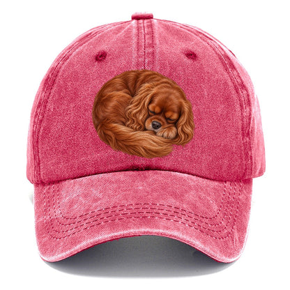 Cavalier Ruby Crescent Nap Pastimes Companions Classic Cap – Pomegranate Blush