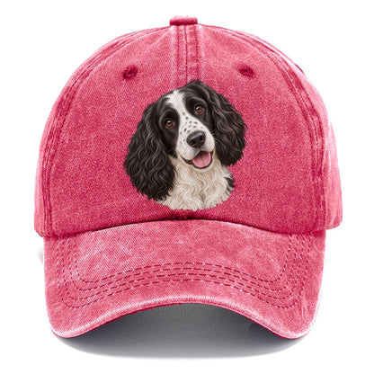 Springer Black And White Tilt Pastimes Companions Classic Cap – Pomegranate Blush