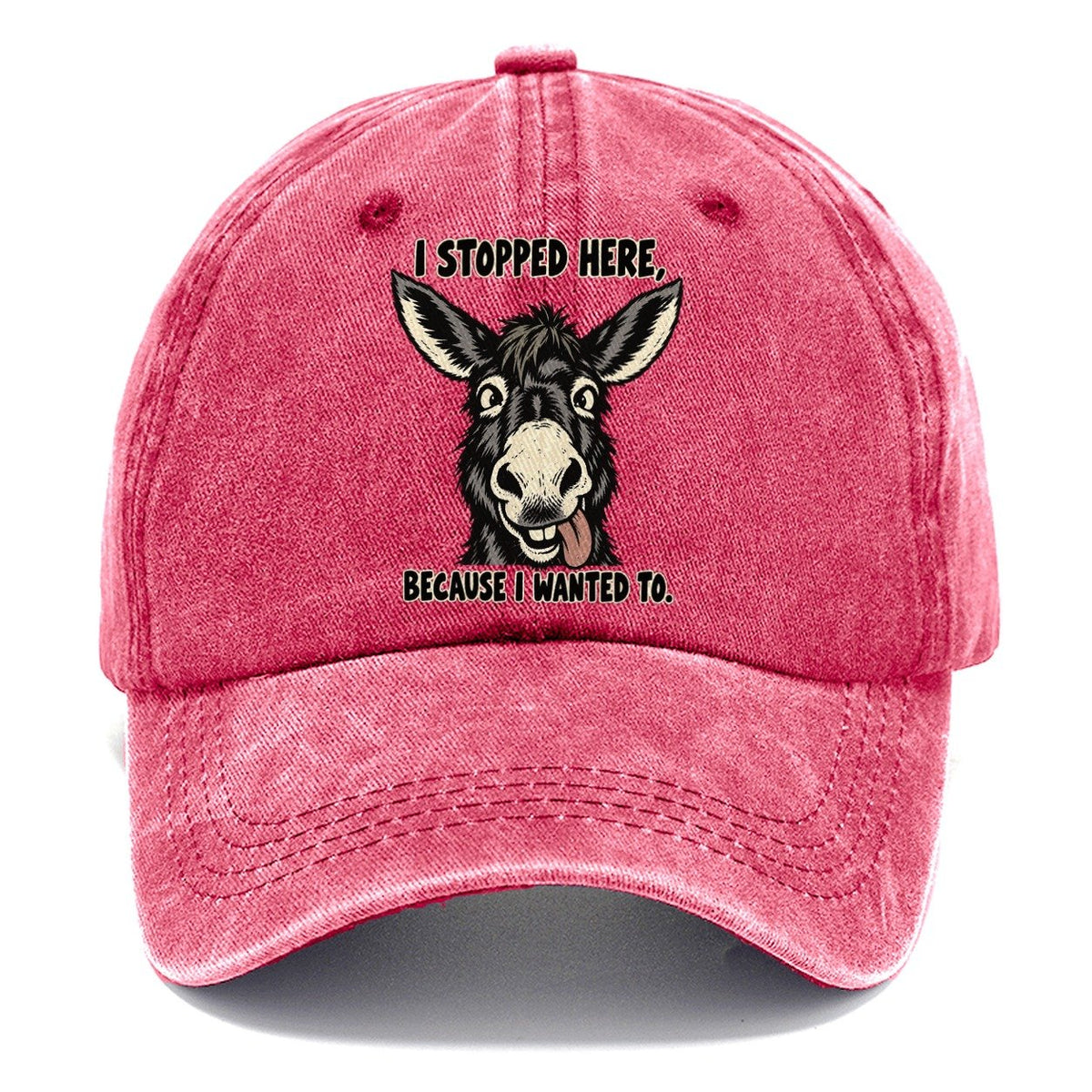 I Stopped Here Feral Logic Classic Cap – Pomegranate Blush