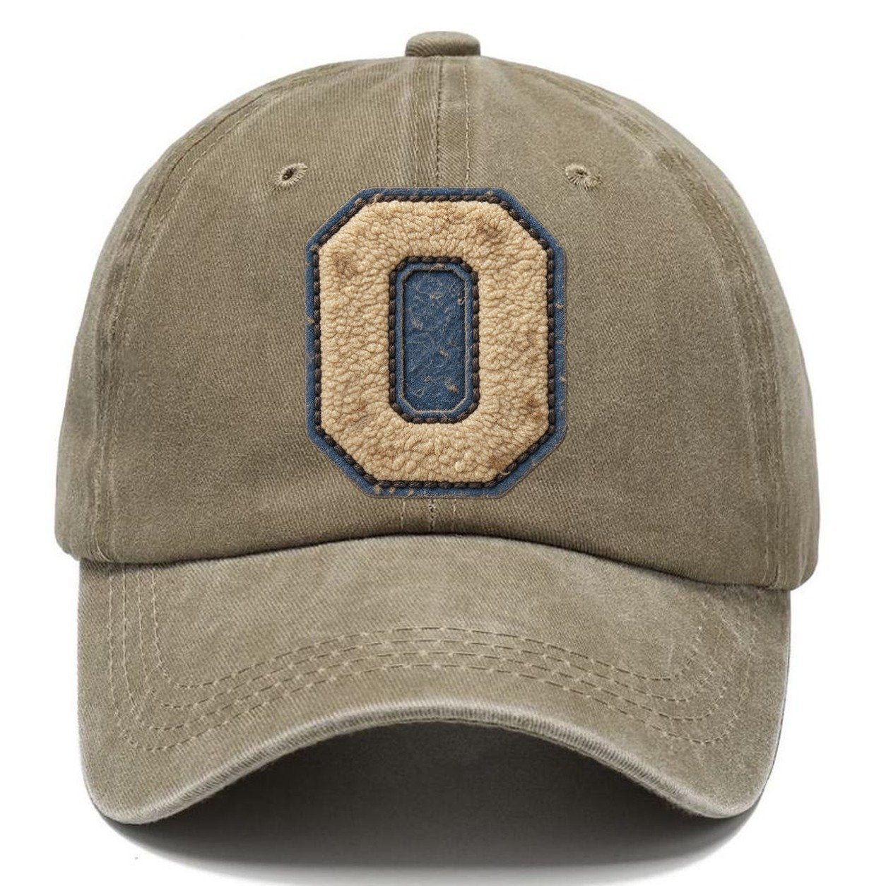 Varsity Chenille O Monogram Classic Cap – Warm Sand