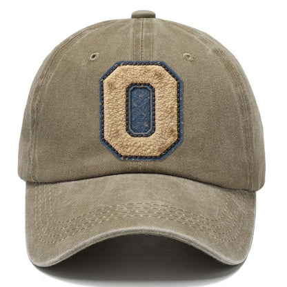 Varsity Chenille O Monogram Classic Cap – Warm Sand