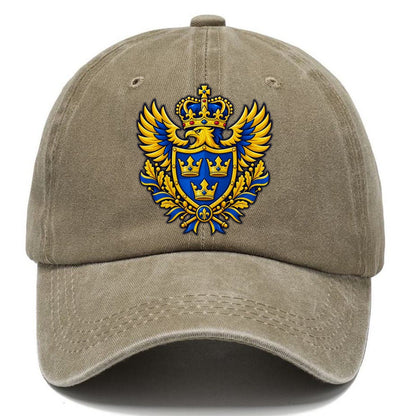 Sweden Heraldic Crest Country Logos Classic Cap – Warm Sand