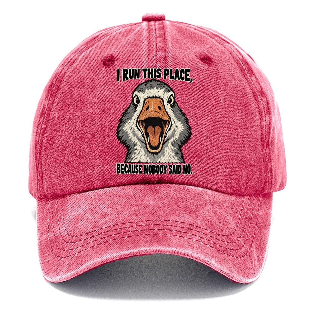 I Run This Place Feral Logic Classic Cap – Pomegranate Blush