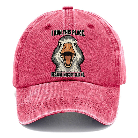 I Run This Place Feral Logic Classic Cap – Pomegranate Blush