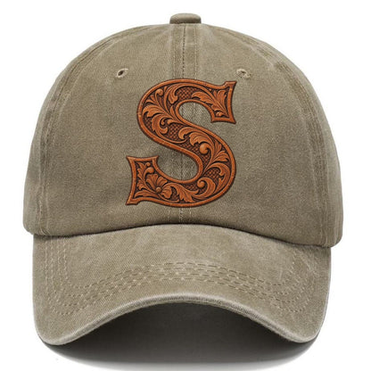 Tooled Leather S Monogram Classic Cap – Warm Sand