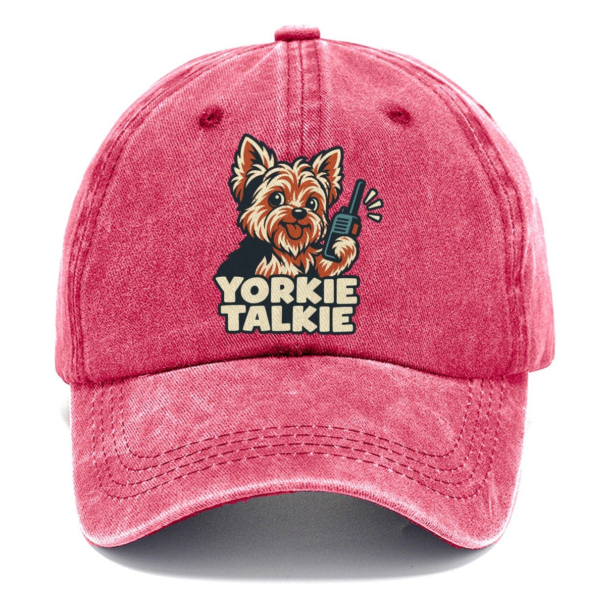 Yorkie Talkie Familiar Punchlines Classic Cap – Pomegranate Blush