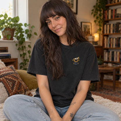 Black — worn by a model