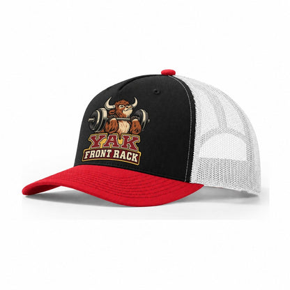 Yak Front Rack Animal Lifters Trucker Hat – Black Red White