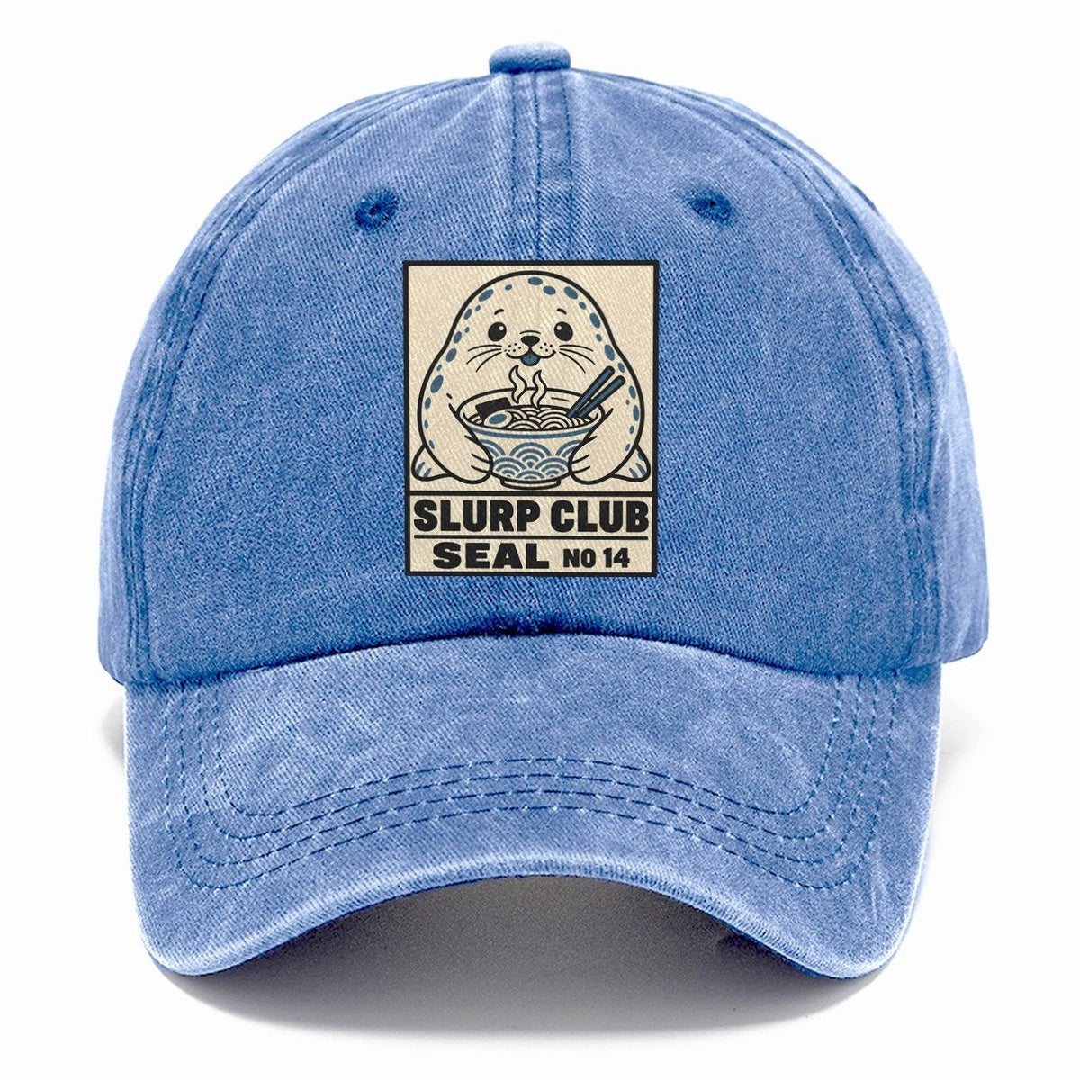 Seal Seafood Slurp Club Classic Cap – Summer Sky