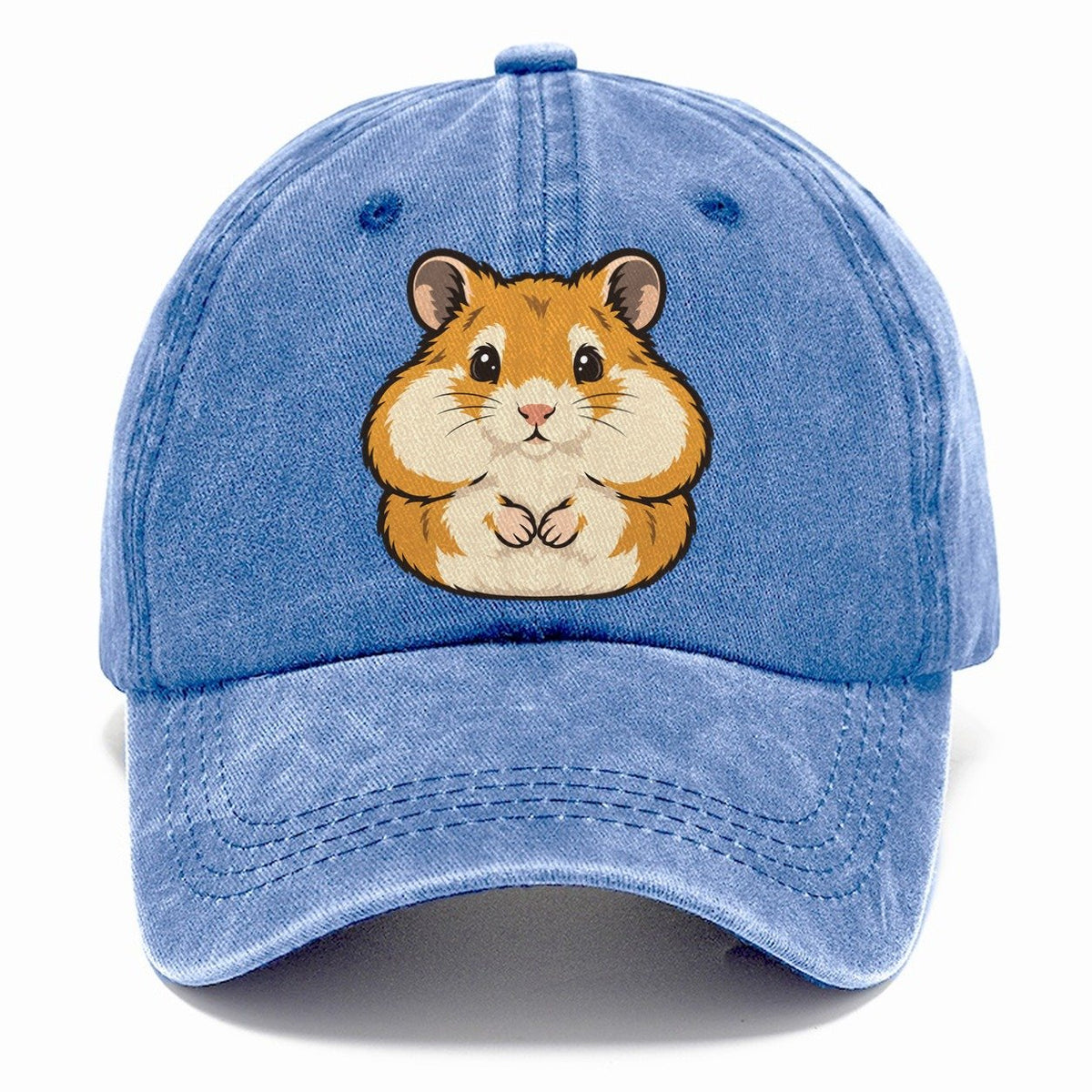 Golden Hamster Cheek Pouches Small Pet Logos Classic Cap – Summer Sky