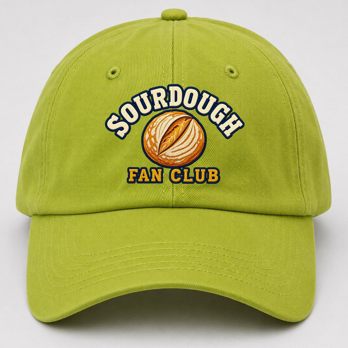 Sourdough Fan Club Baseball Cap – Fluorescent Green