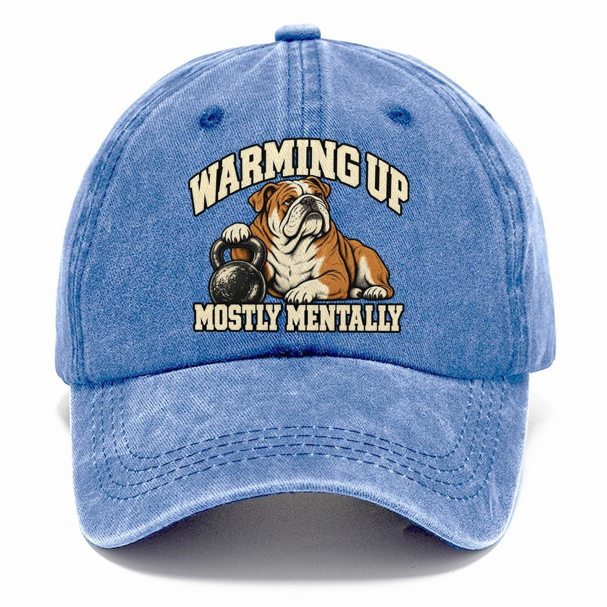 Bulldog Warmup Negotiations Character Club Classic Cap – Summer Sky