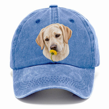 Cream Labrador Dandelion Pause Pastimes Companions Classic Cap – Summer Sky
