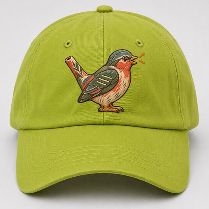 Clay Bird Whistle Gentle Wild Baseball Cap – Fluorescent Green