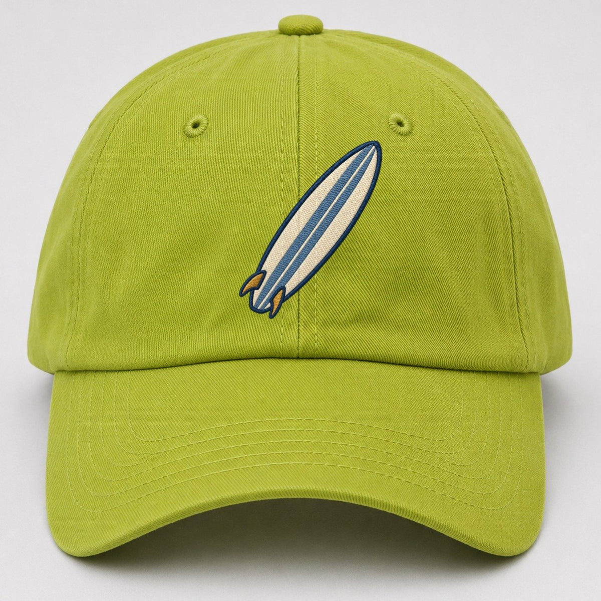 Surfboard Tiny Solo Marks Baseball Cap – Fluorescent Green