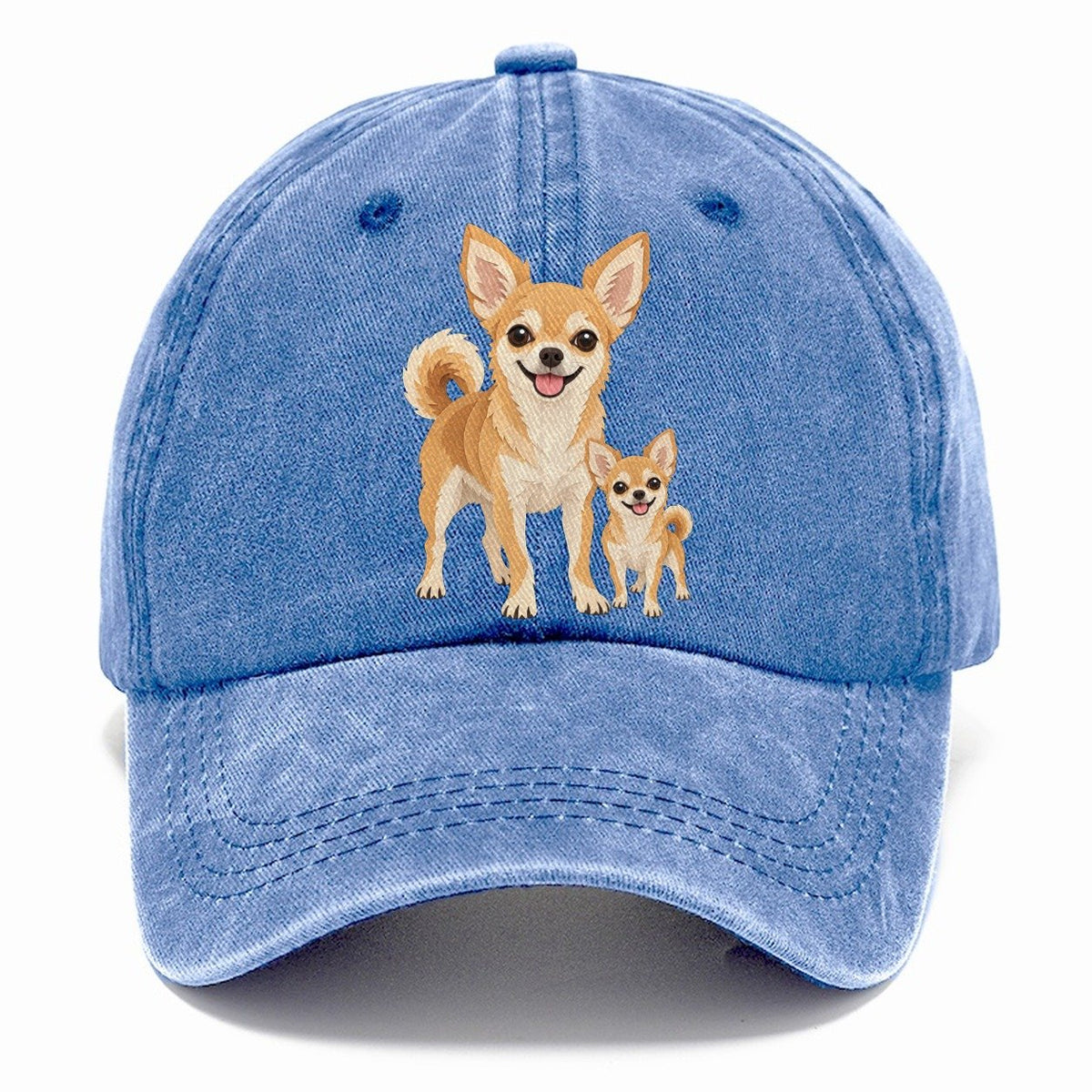 Chihuahua and Puppy Classic Cap – Summer Sky