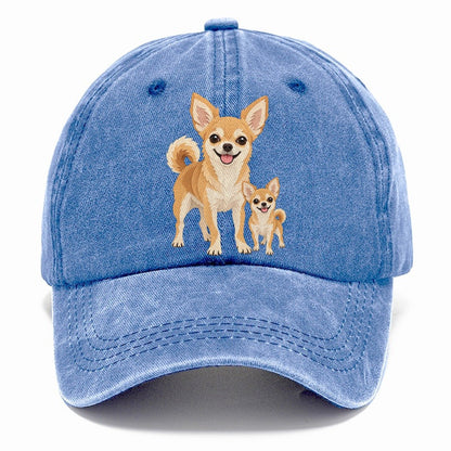 Chihuahua and Puppy Classic Cap – Summer Sky