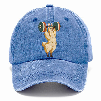 Llama Overhead Carry Animal Lifters Classic Cap – Summer Sky