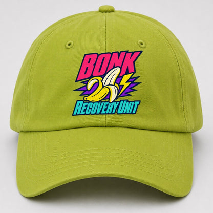 Bonk Recovery Unit 90S Running Clubs Baseball Cap – Fluorescent Green