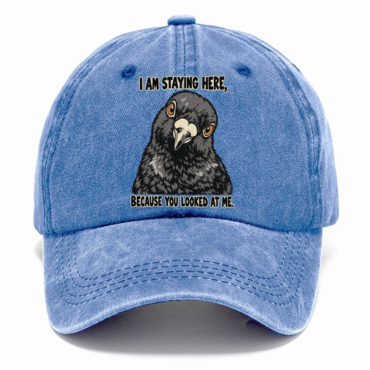 I Am Staying Here Feral Logic Classic Cap – Summer Sky